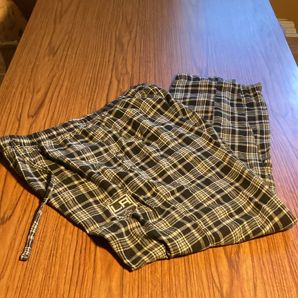 LA Kings Black and White Plaid Men's Joggers